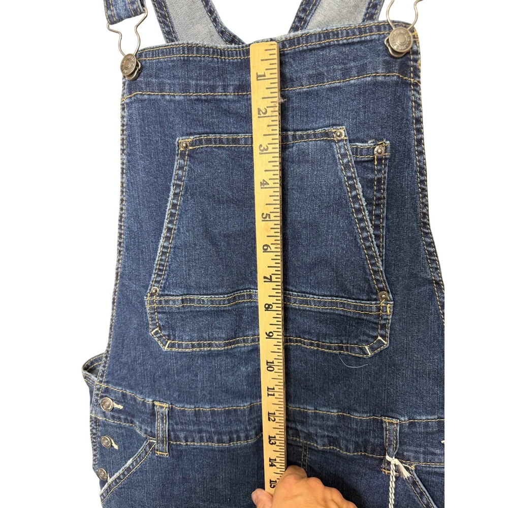 Unionbay NEW Denim Shortalls Large Dark Wash Summer Casual Beach Travel 90s Vibe - Picture 10 of 13